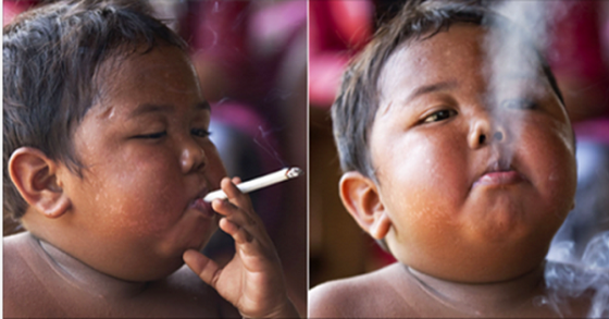 2 साल का ये बच्चा पीता है एक दिन में 40 सिगरेट,अब हो गई है ऐसी हालत